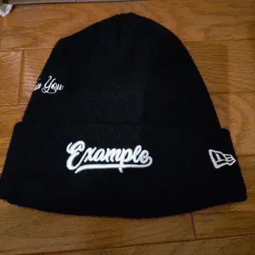 Example NewEra 블랙 니트 모자