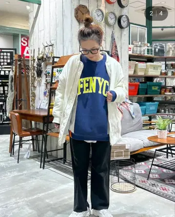 니코앤드 - ALLIED(아라이) 몬스터 MA-1 아이보리 M