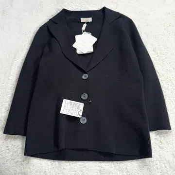 [택 포함] 크루치아니 밀라노 리브 자켓 니트 자켓 블랙 38