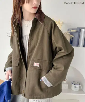 올리브색 캐주얼 자켓 XL