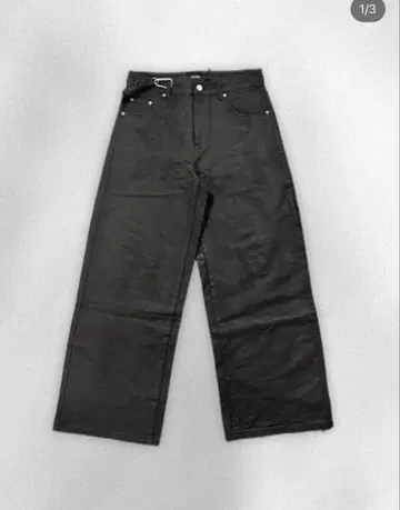 STRAPPED BAGGY OIL PANTS goar.archive