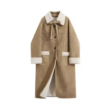 롱 코트! 여자 모임 데이트에 딱! 겨울에 최적화된 귀여운 리본 포함