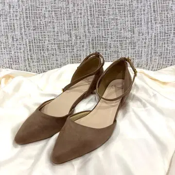 [ 새상품급 ] 브라운 벨로아 펌프스