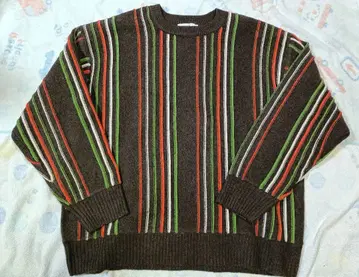 니코앤드 몰 스트라이프 니트 풀오버 남성용 M 사이즈