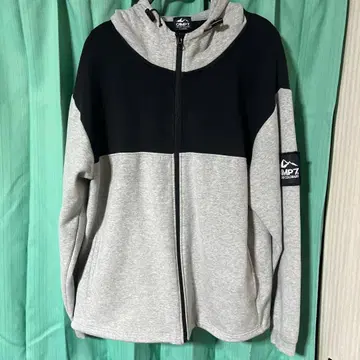 CAMP7 풀 집업 후드티 그레이/블랙