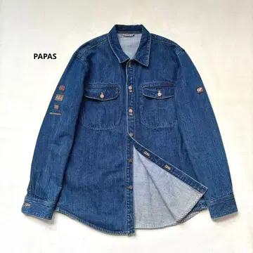 PAPAS 파파스 데님 자켓 데님 셔츠 던가리 G 점퍼