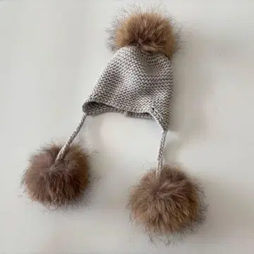 인베르니 INVERNI 폼폼 3개 니트 모자 캐시미어