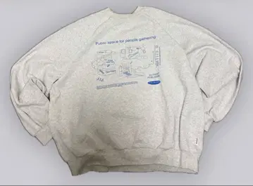 FFEIN(페인) 그래픽 래글런 맨투맨 크루넥 속기모