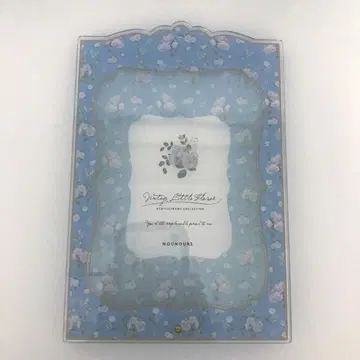 빈티지 리틀 플라워 아크릴 프레임 블루
