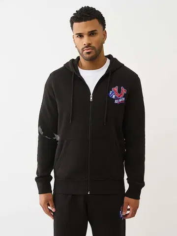 TRUE RELIGION ZIP FOODIE XL Black