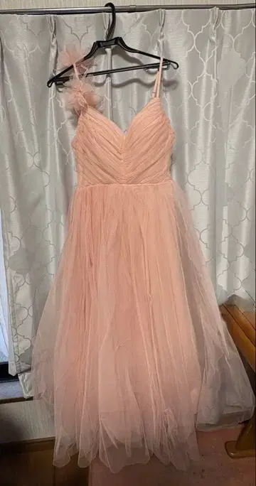 핑크 원피스 드레스