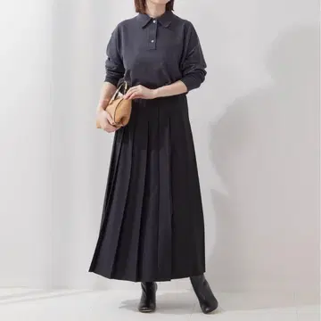 저널 스탠다드 L'ESSAGE LUXE 롱 플리츠 스커트