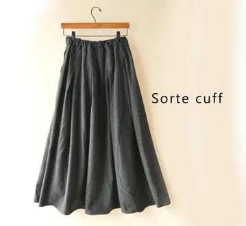 새상품 할인 Sortecuff 차콜*헤링본 턱 롱 스커트 43
