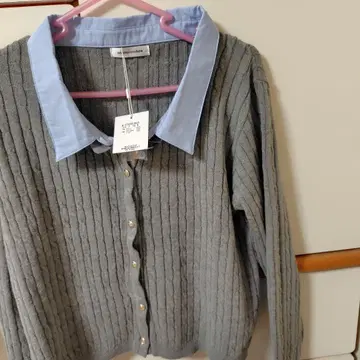 natural couture 그레이 니트 가디건