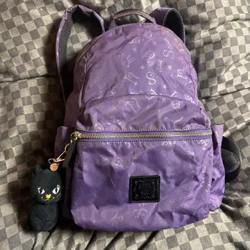 보라색 ANNA SUI 홀리 나일론 백팩 ANNA SUI의 거울 포함