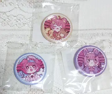 카사네 테토 카모루쿠지 모후모후 애니멀즈 캔 배지 세트