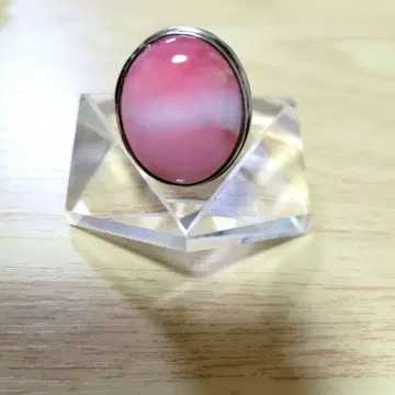 핑크 오팔 링 반지