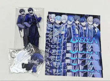 아오키바 아크릴 스탠드 아크릴 키링 사인 포함 엽서