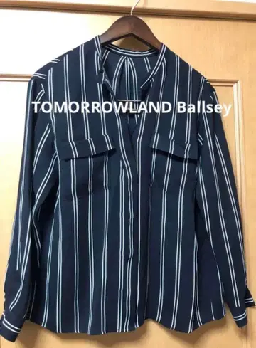 투모로우랜드 Ballsey 긴팔 스트라이프 패턴 셔츠 블라우스