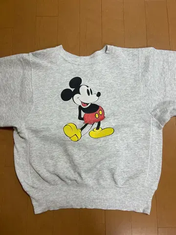 미키마우스 맨투맨 그레이 벨바신 90s