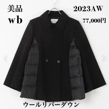 2023AW 새상품급 wb 울 리버 다운 숏코트 블랙 사이즈 3
