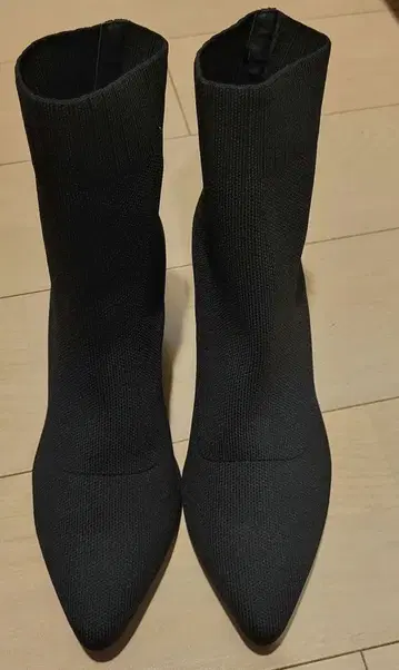 플라스테 PLST 블랙 니트 숏부츠 L 사이즈