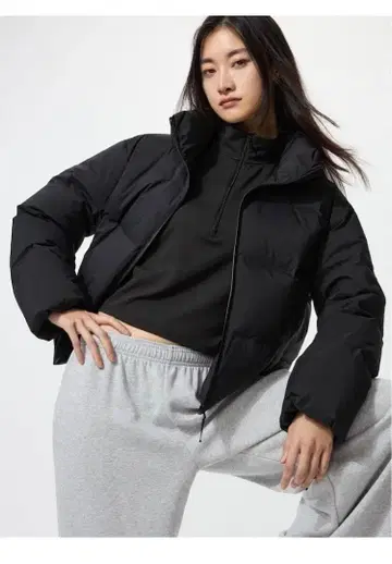 가격 인하 UNIQLO 심리스 다운 숏 자켓