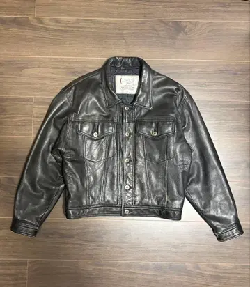 가죽 자켓 블랙 3rd 천연 가죽 쇼트 기장
