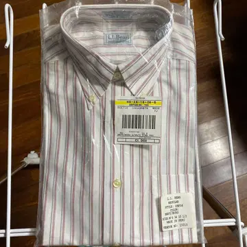 L.L. Bean 네이비/버건디 긴팔 셔츠 M