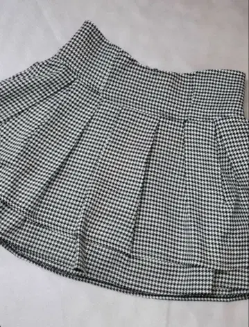 미셸 마카롱 하운드투스 체크 슬림 레그 스커트 S 사이즈