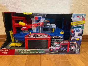 레어 라이트&사운드 파이어&레스큐 플레이세트 폴리스 소방