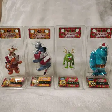 Disney 복권 크리스마스 오너먼트 4체 세트 마이크 샐리 외