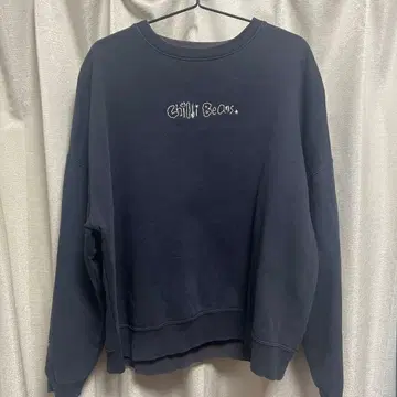 Chilli Beans. 네이비 M 사이즈 빅사이즈 맨투맨