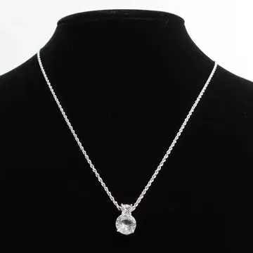 새상품급 SWAROVSKI 스와로브스키 라운드 목걸이 2알 돌잡이 없음
