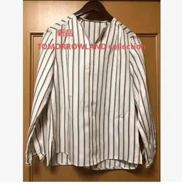 투모로우랜드 컬렉션 스트라이프 긴팔 셔츠 블라우스