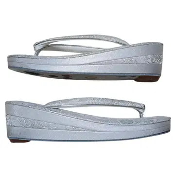 실버 라메 조리 엘레강트 무늬 고져스 24cm L 빅 새상품급