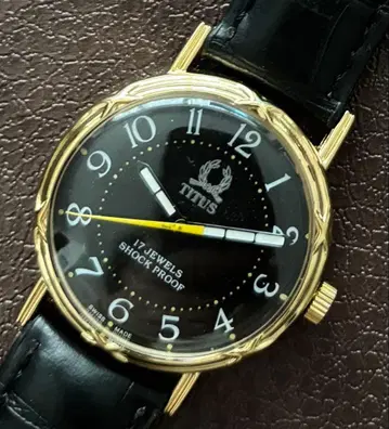 빈티지 TITUS 남성용 손목시계 수동 와인딩 시계