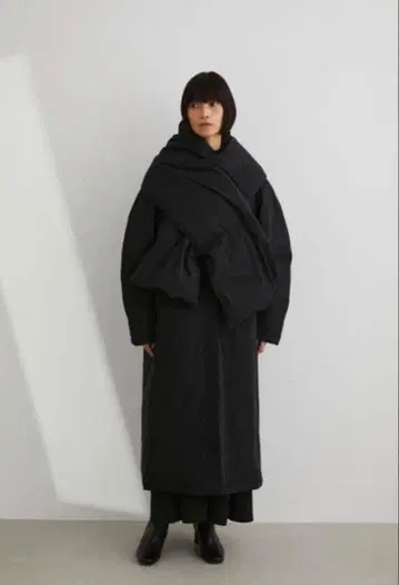 스타일 믹서기 다운 롱 블랙