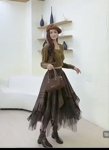 겨울 준비 롱 기장 스커트 외출 모임 데이트에 딱