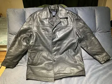 90년대 중기 GAP 천연 가죽 자켓 올드 GAP 네이비 택