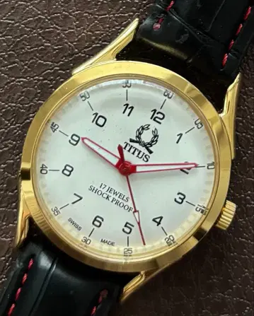 빈티지 TITUS 남성용 손목시계 수동 와인딩 시계