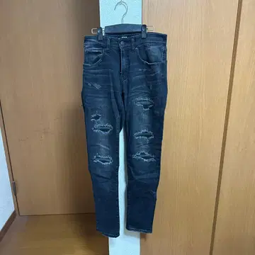 AZUL by MOUSSY 데미지 데님 팬츠 S