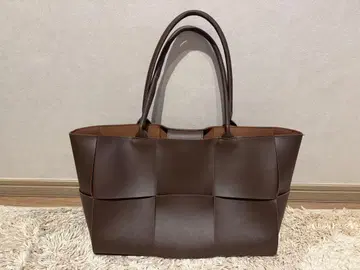브라운 토트백