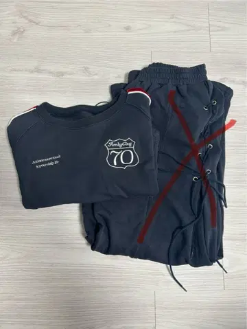 Amly City 셋업 (맨투맨만!) navy