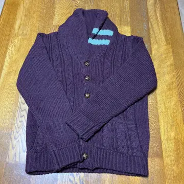 RAGEBLUE 퍼플 가디건 M