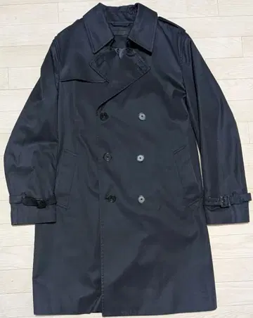 컨디션 최상 유니클로 네이비 트렌치코트 더블 브레스트