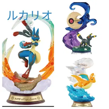 흔들리는 포켓몬의 한때 피규어 블래키 망나뇽 루카리오