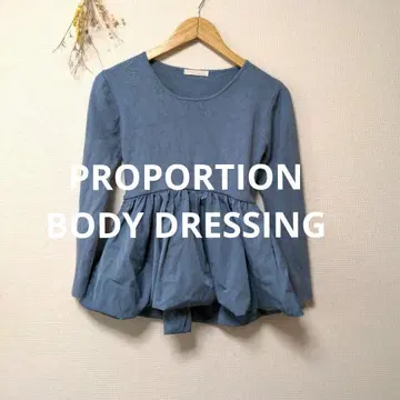 프로포션 바디 드레싱 니트 상의 페플럼