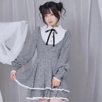 최저가 Honey Cinnamon 벨로아 리본 배색 요크 원피스