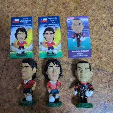 코린시안 축구 선수 피규어 세트 살라스 사모라노 칠라베르트